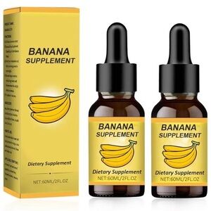 Banana Dietary Liquid Drops, Natural Extract Drops,2 PACK, SEALED PACKAGE